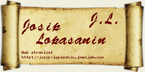 Josip Lopašanin vizit kartica